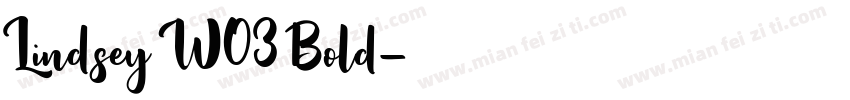 Lindsey W03 Bold字体转换